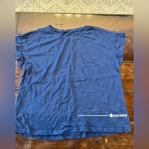 Pure Barre size large cropped T-shirt